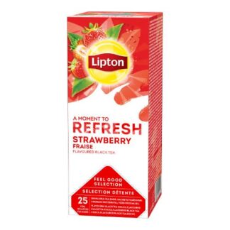 Lipton sort te med jordbær