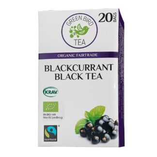 Green Bird Tea - økologisk sort solbærte - Fairtrade certificeret te