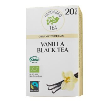 Green Bird Tea økologisk sort te med vanilla
